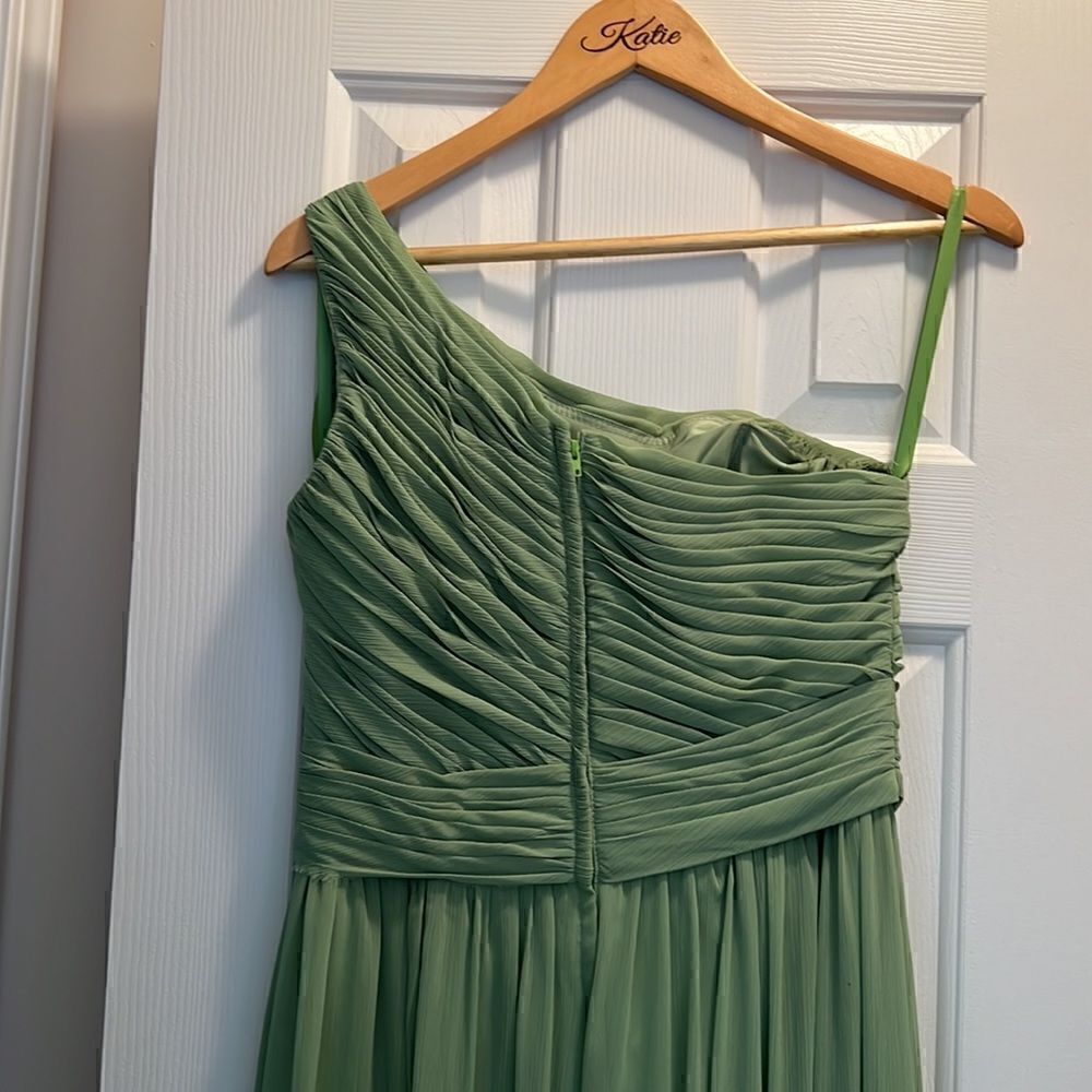 Morilee Madeline Gardner Maxi One Shoulder Bridesmaid Dress Size 12 - Picture 4 of 6